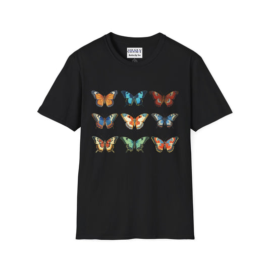 Butterfly Print Unisex T-Shirt, Nature Lovers Tee, Gift for Her, Birthday Shirt, Eco-Friendly Fashion, Summer Wardrobe Essential