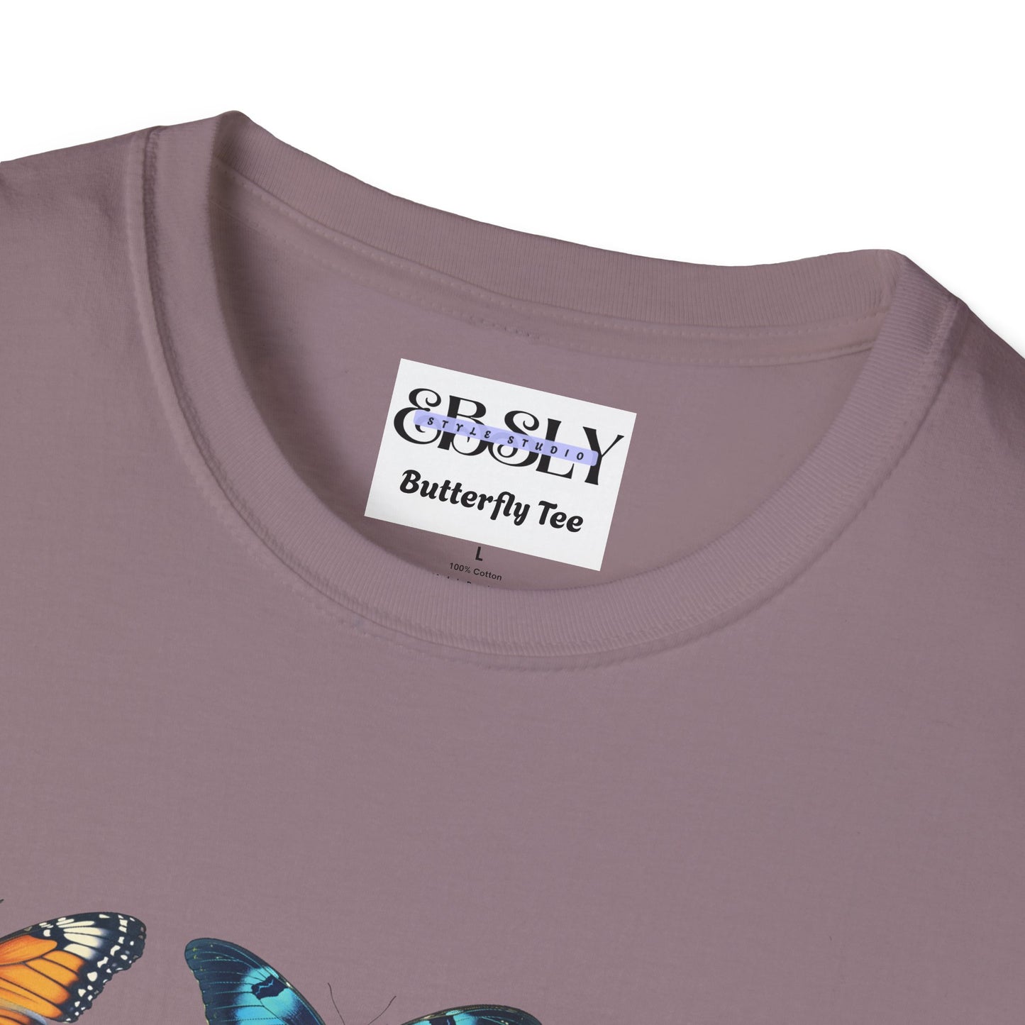 Butterfly Print Unisex T-Shirt, Nature Lovers Tee, Gift for Her, Birthday Shirt, Eco-Friendly Fashion, Summer Wardrobe Essential