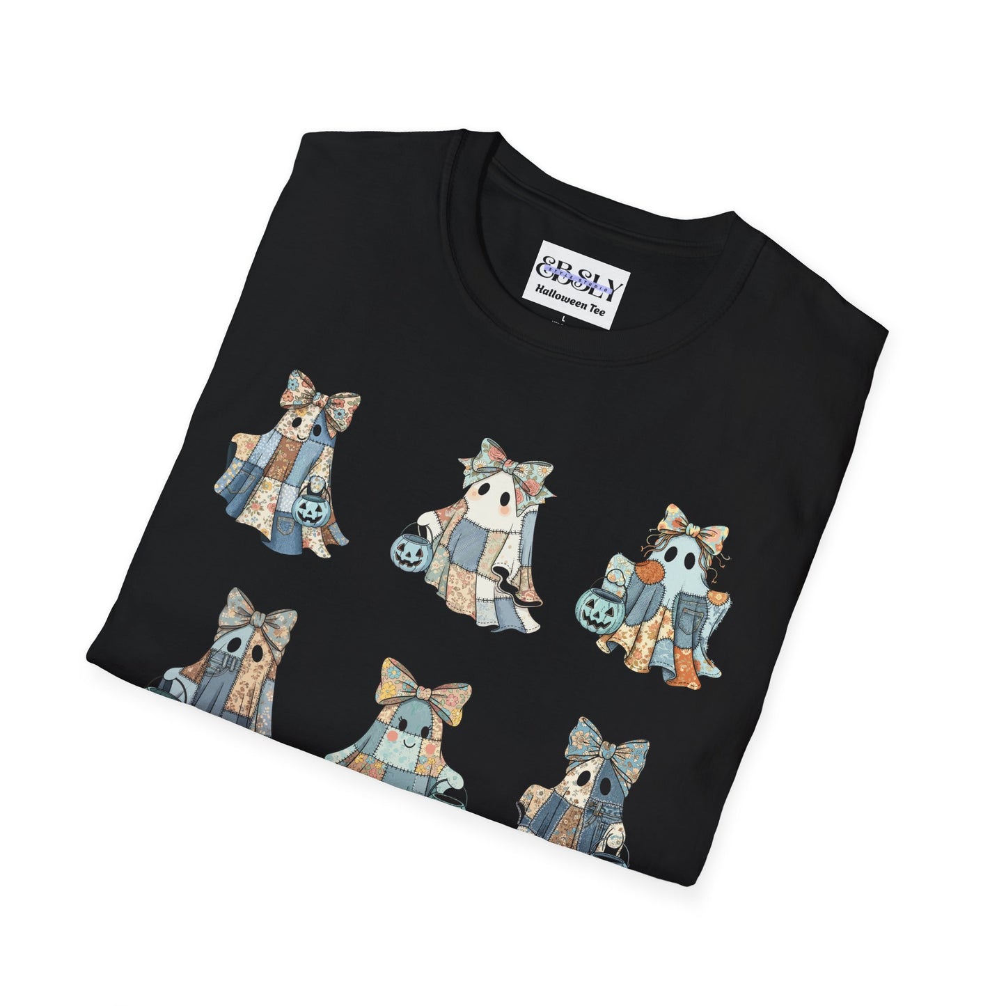 Adorable Ghost Illustration T-Shirt, Cute Graphic Tee for Nature Lovers, Gift for Kids and Adults, Fun & Cozy Outfit, Birthday Gift