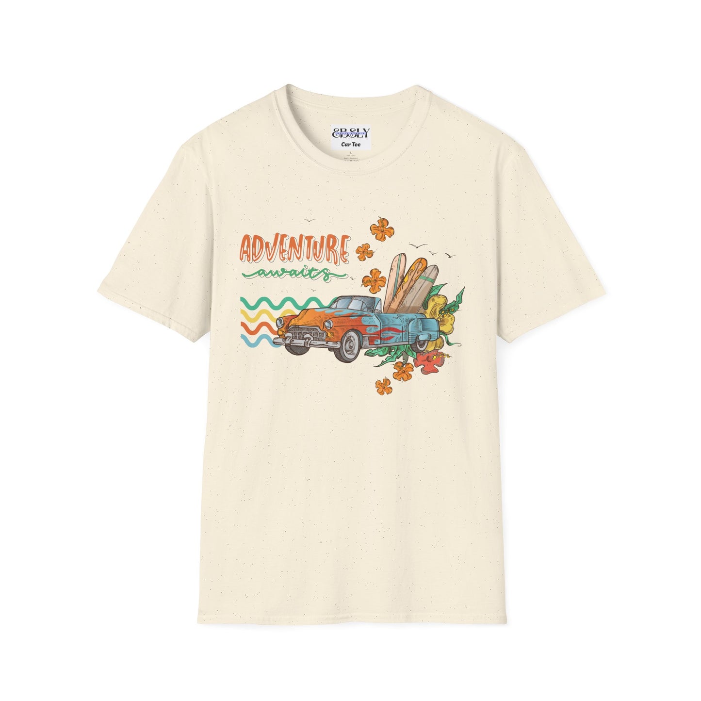 Unisex Adventure Graphic T-Shirt - Fun Travel Tee, Summer Vacation Shirt, Gift for Road Trip Lovers, Retro Car Design, Casual Wear