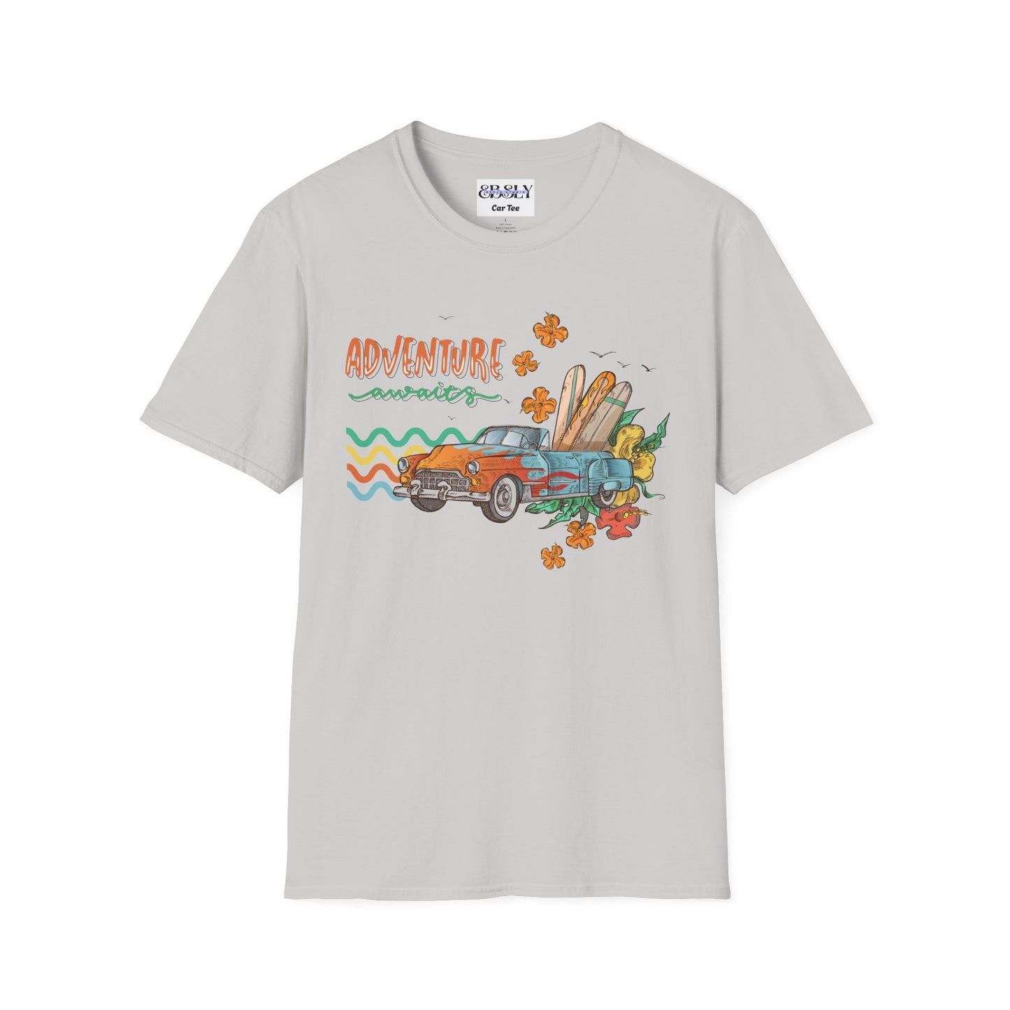 Unisex Adventure Graphic T-Shirt - Fun Travel Tee, Summer Vacation Shirt, Gift for Road Trip Lovers, Retro Car Design, Casual Wear