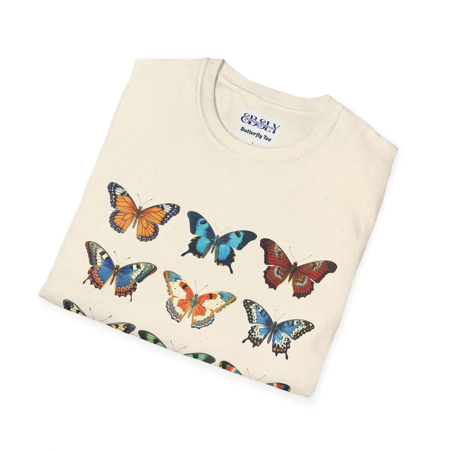 Butterfly Print Unisex T-Shirt, Nature Lovers Tee, Gift for Her, Birthday Shirt, Eco-Friendly Fashion, Summer Wardrobe Essential