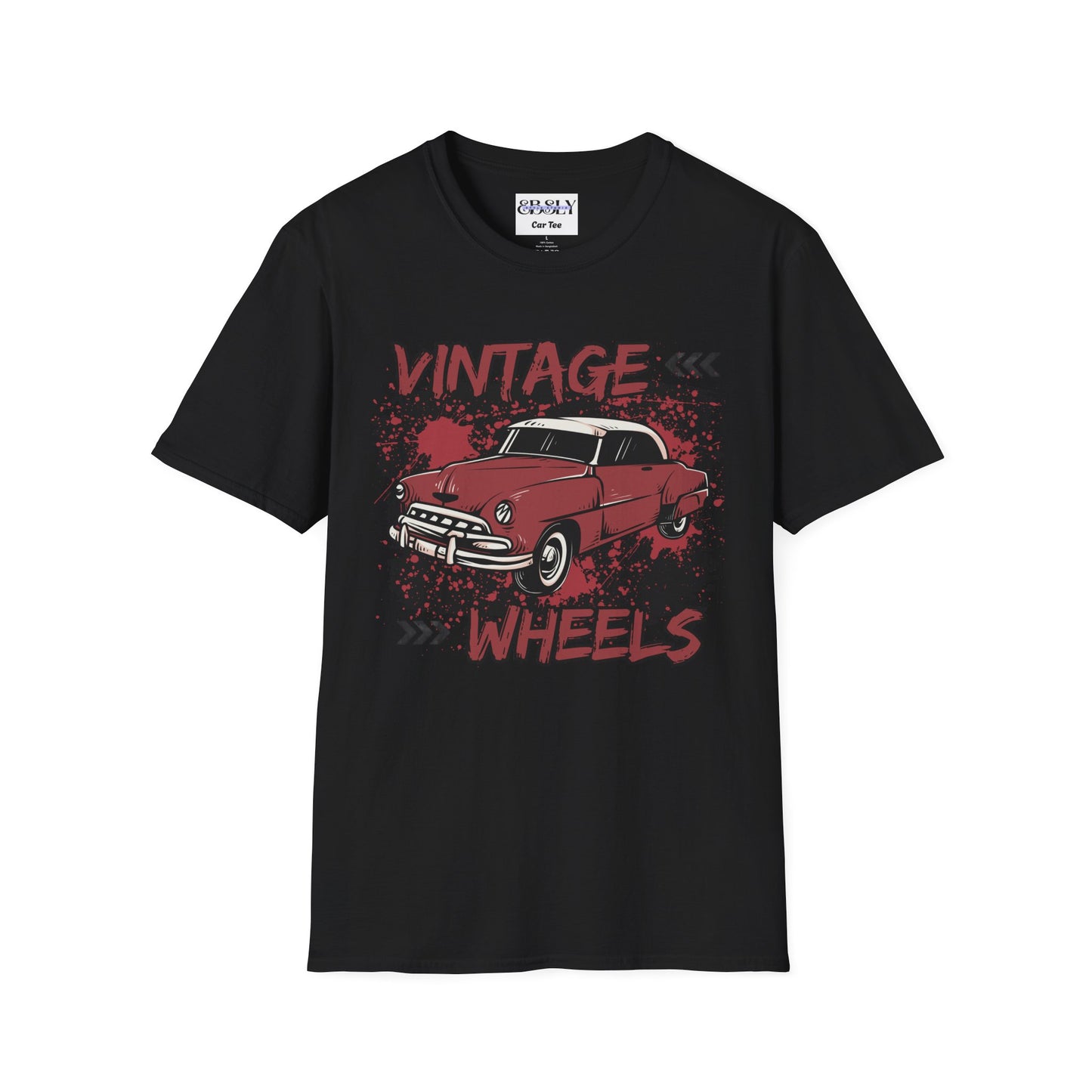 Vintage Car T-Shirt, Retro Automotive Tee, Gift for Car Lovers, Classic Car Enthusiast Apparel, Unique Vintage Wheels Shirt