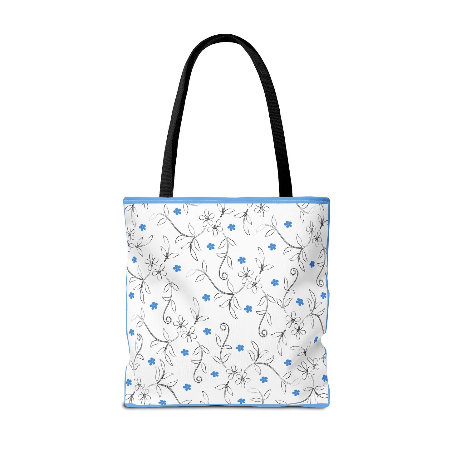 Floral Print Tote Bag, Stylish Reusable Bag for Everyday Use, Eco-Friendly Gift for Moms, Shopping and Travel Essentials, Cute Floral Design
