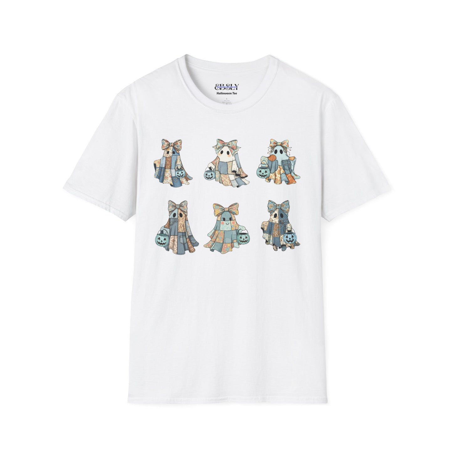 Adorable Ghost Illustration T-Shirt, Cute Graphic Tee for Nature Lovers, Gift for Kids and Adults, Fun & Cozy Outfit, Birthday Gift