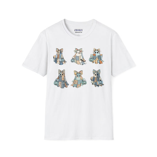 Adorable Ghost Illustration T-Shirt, Cute Graphic Tee for Nature Lovers, Gift for Kids and Adults, Fun & Cozy Outfit, Birthday Gift