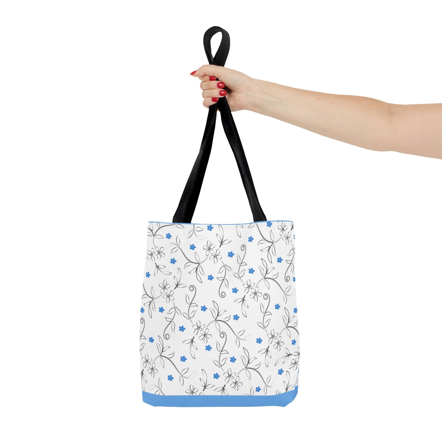 Floral Print Tote Bag, Stylish Reusable Bag for Everyday Use, Eco-Friendly Gift for Moms, Shopping and Travel Essentials, Cute Floral Design