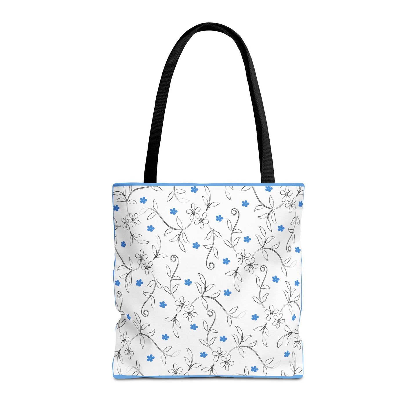 Floral Print Tote Bag, Stylish Reusable Bag for Everyday Use, Eco-Friendly Gift for Moms, Shopping and Travel Essentials, Cute Floral Design