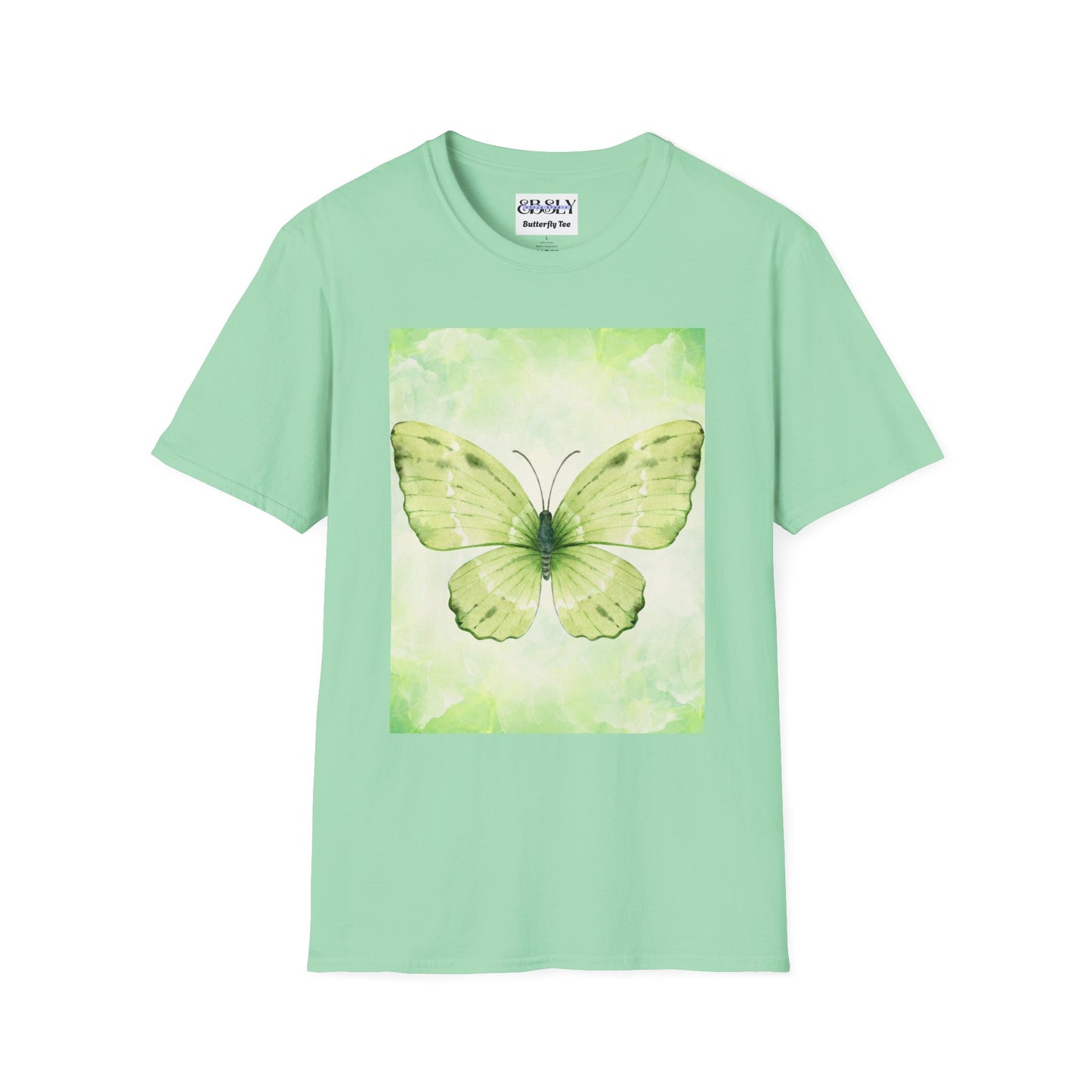 Butterfly Nature Unisex Softstyle T-Shirt, Eco-friendly Gift, Spring Fashion, Nature Lover Apparel, Comfortable Everyday Wear