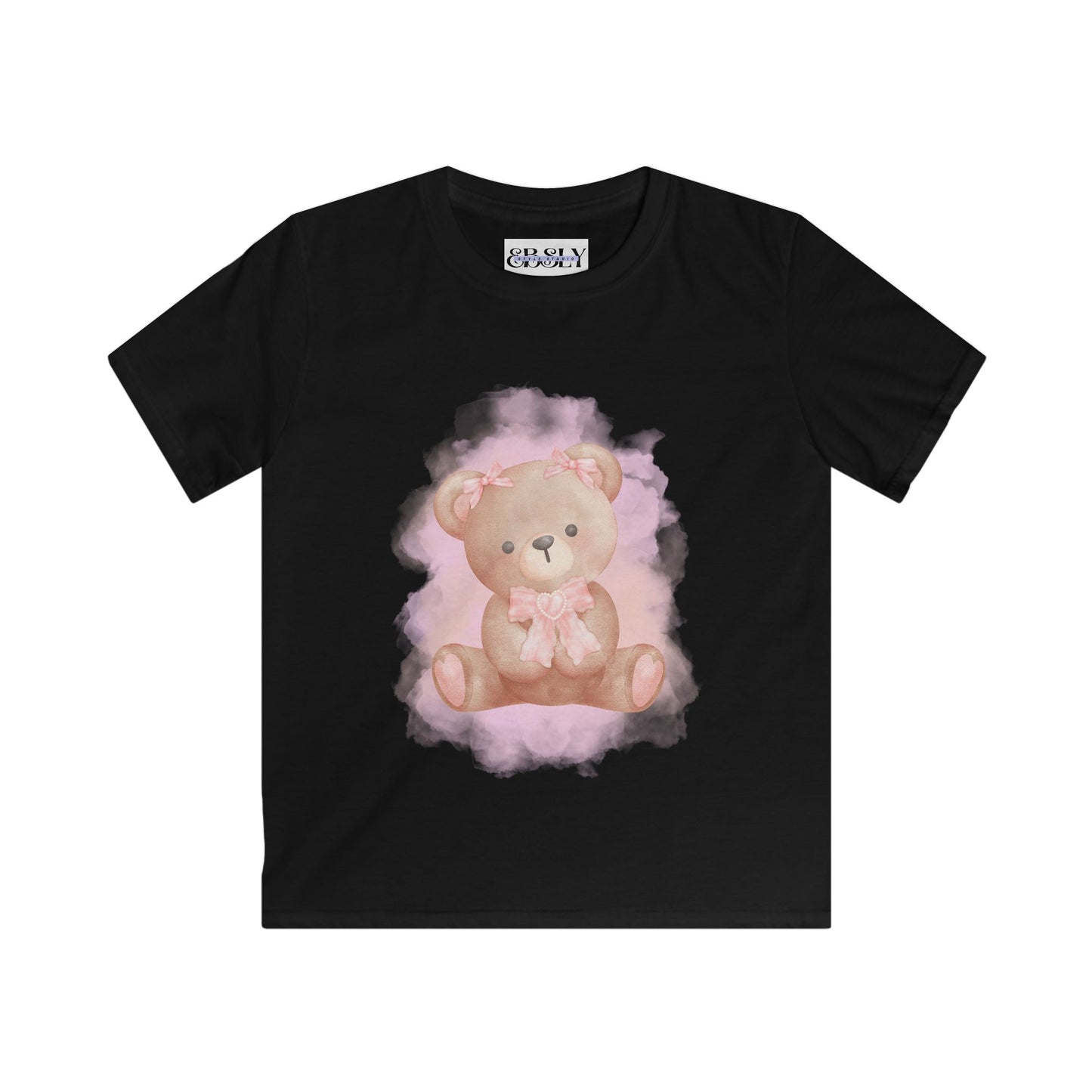 Cute Bear Kids Softstyle Tee, Adorable Childrens Shirt, Baby Shower Gift, Toddler Outfit, Birthday Present, Playful Summer Wear