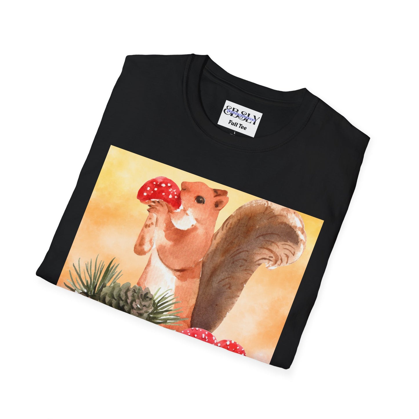 Whimsical Squirrel Art T-Shirt, Cute Squirrel Tee, Nature Lover Gift, Fun Graphic Shirt, Casual Everyday Wear, Birthday Gift