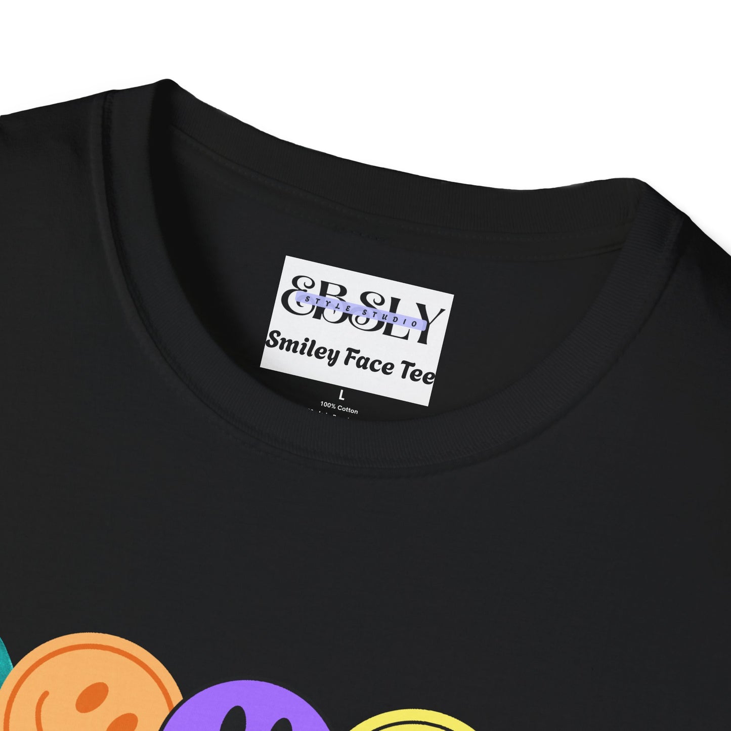 Smile Face Unisex T-Shirt | Positive Vibes Summer Tee, Gift for Friends, Casual Outfit, Feel-Good Apparel