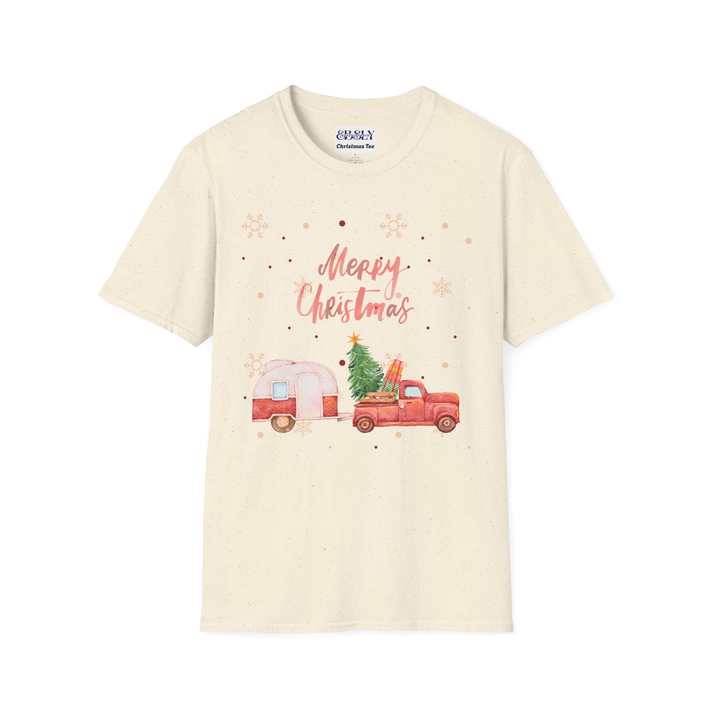 Merry Christmas Vintage Truck T-Shirt, Holiday Gift, Unisex Tee, Winter Apparel, Family Matching Shirts, Festive Outfit