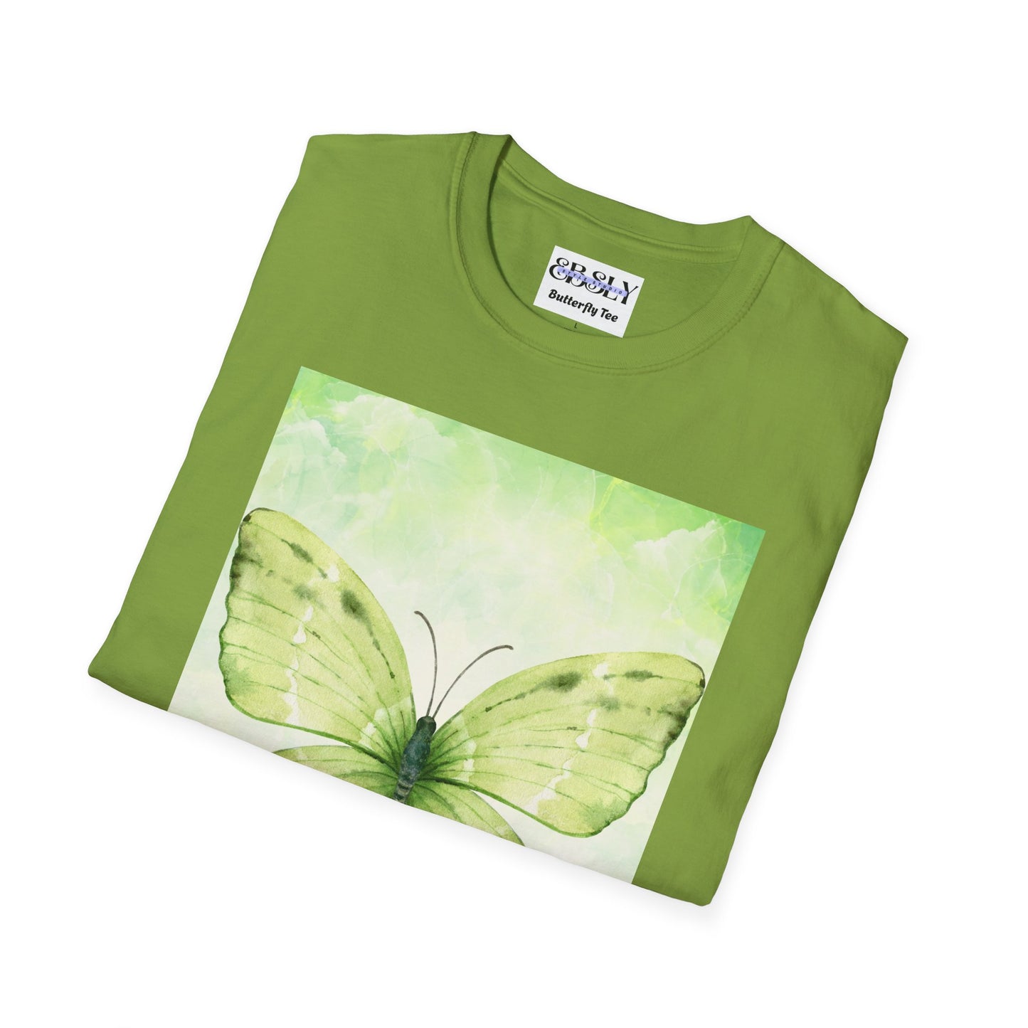 Butterfly Nature Unisex Softstyle T-Shirt, Eco-friendly Gift, Spring Fashion, Nature Lover Apparel, Comfortable Everyday Wear