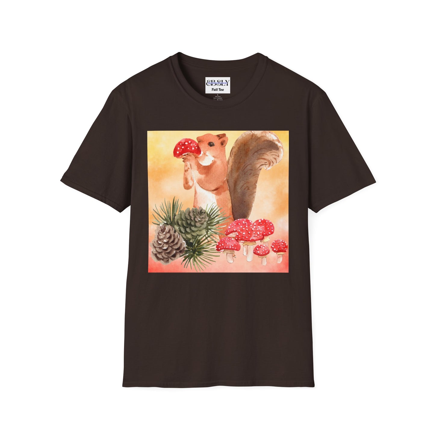 Whimsical Squirrel Art T-Shirt, Cute Squirrel Tee, Nature Lover Gift, Fun Graphic Shirt, Casual Everyday Wear, Birthday Gift