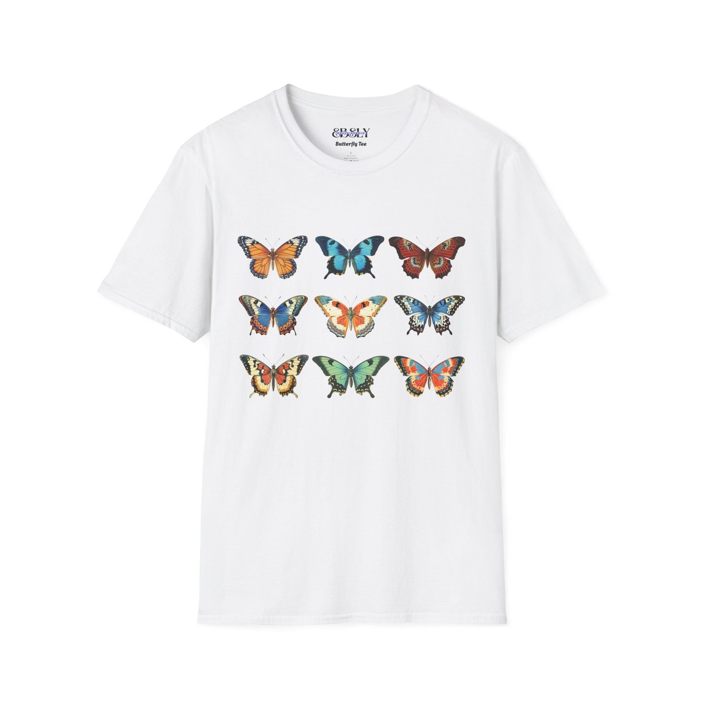 Butterfly Print Unisex T-Shirt, Nature Lovers Tee, Gift for Her, Birthday Shirt, Eco-Friendly Fashion, Summer Wardrobe Essential