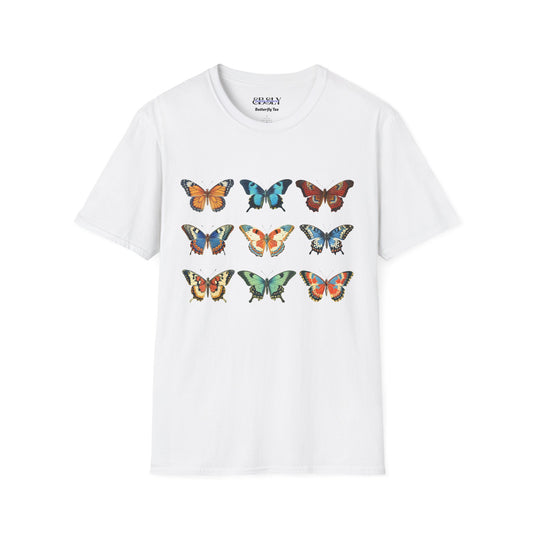 Butterfly Print Unisex T-Shirt, Nature Lovers Tee, Gift for Her, Birthday Shirt, Eco-Friendly Fashion, Summer Wardrobe Essential