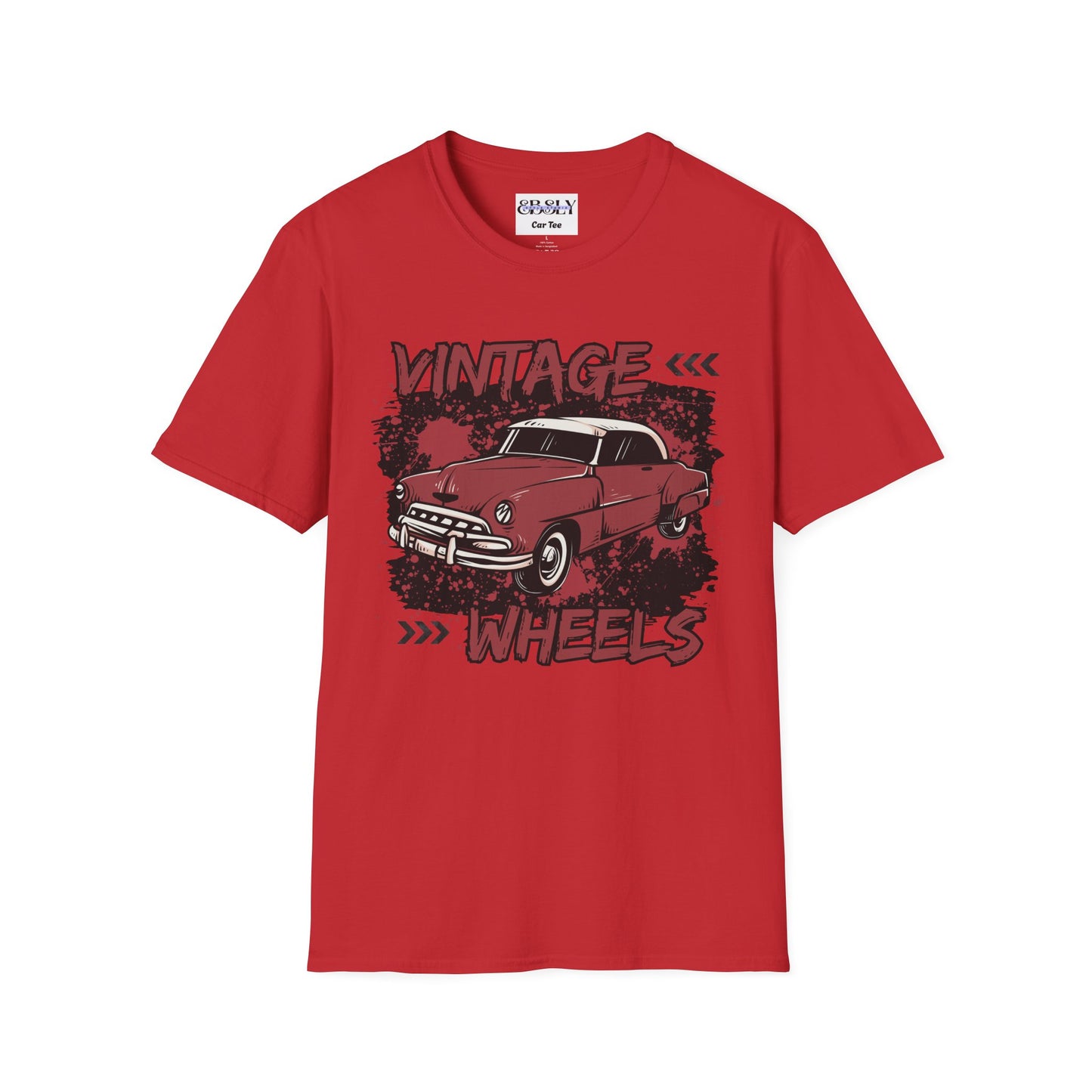 Vintage Car T-Shirt, Retro Automotive Tee, Gift for Car Lovers, Classic Car Enthusiast Apparel, Unique Vintage Wheels Shirt