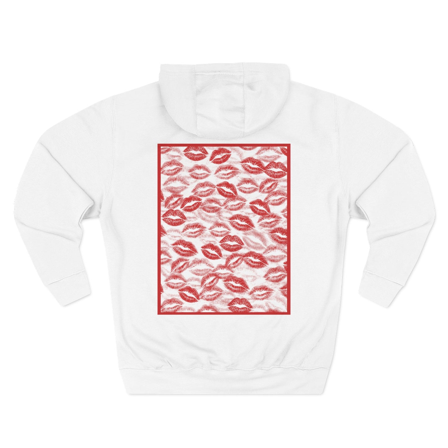 Romantic Kiss Lip Print Hoodie, Love Gift, Couples Apparel, Valentine's Day, Cozy Hoodie for Her