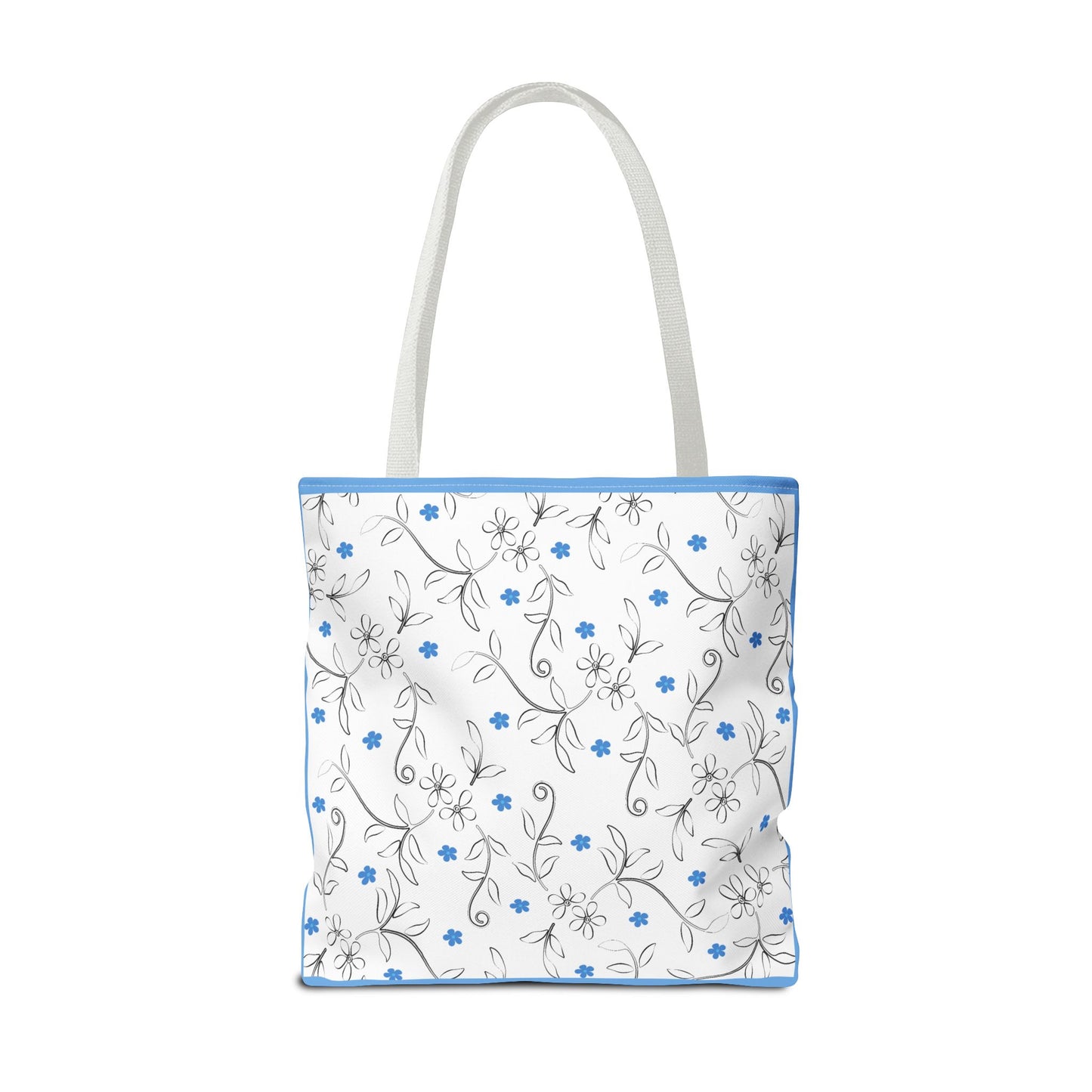 Floral Print Tote Bag, Stylish Reusable Bag for Everyday Use, Eco-Friendly Gift for Moms, Shopping and Travel Essentials, Cute Floral Design