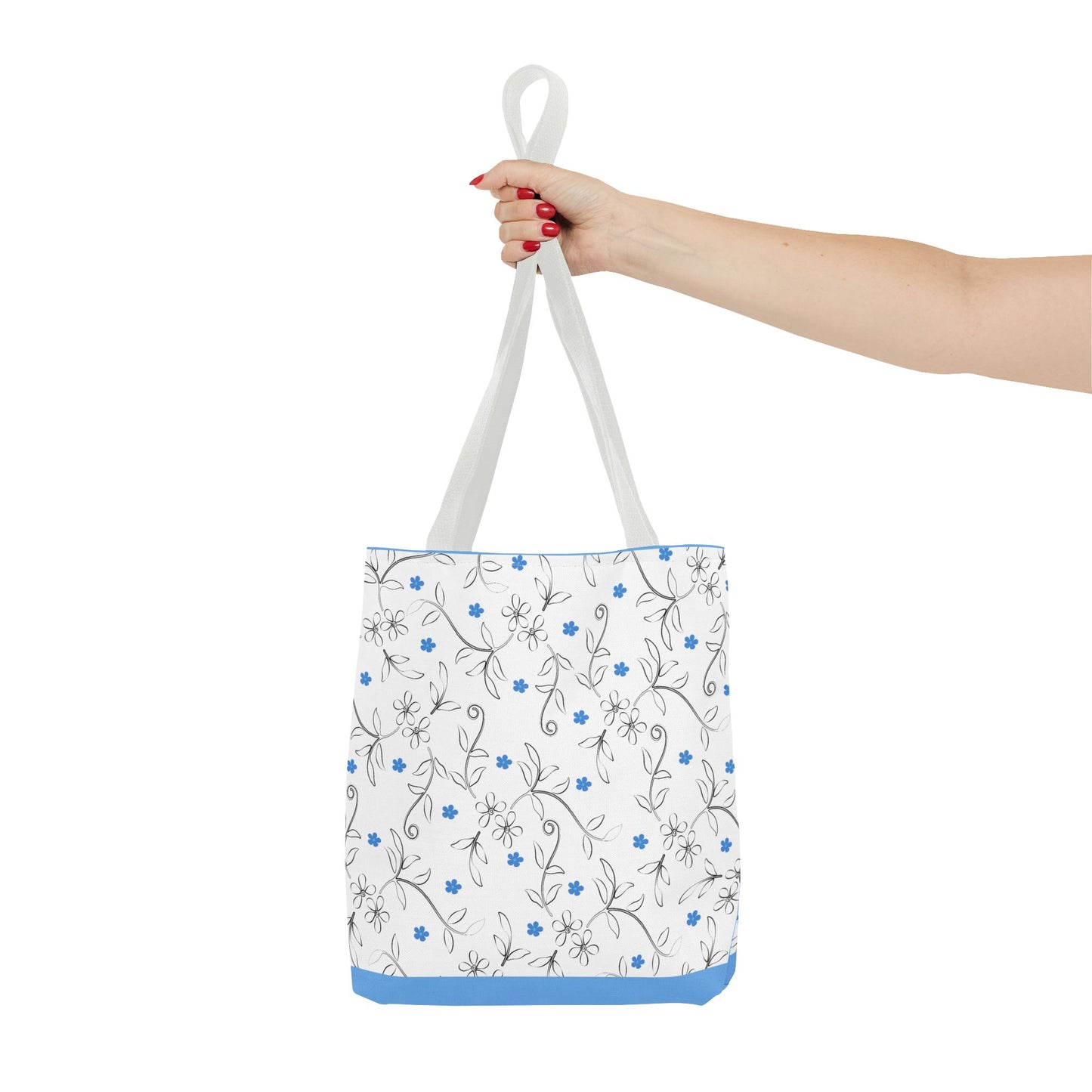 Floral Print Tote Bag, Stylish Reusable Bag for Everyday Use, Eco-Friendly Gift for Moms, Shopping and Travel Essentials, Cute Floral Design