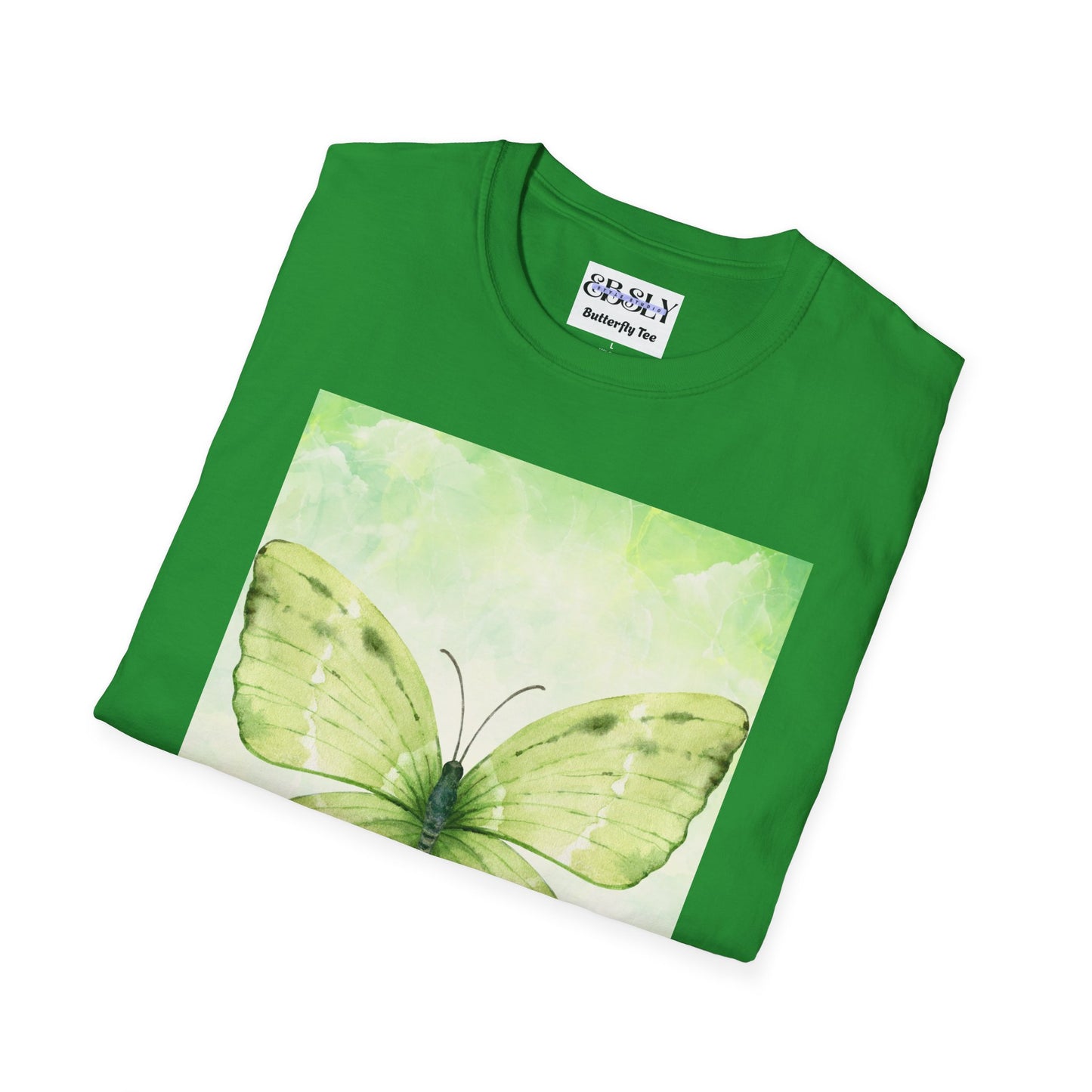 Butterfly Nature Unisex Softstyle T-Shirt, Eco-friendly Gift, Spring Fashion, Nature Lover Apparel, Comfortable Everyday Wear