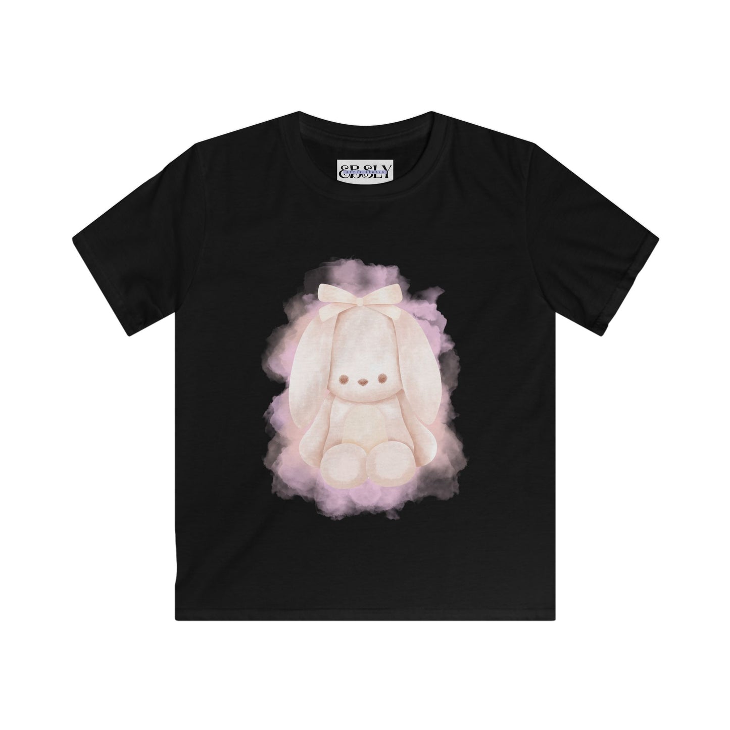 Kids Bunny Tee | Softstyle T-Shirt for Children, Cute Bunny Graphic, Ideal for Birthdays, Easter, Everyday Wear, Gift for Kids