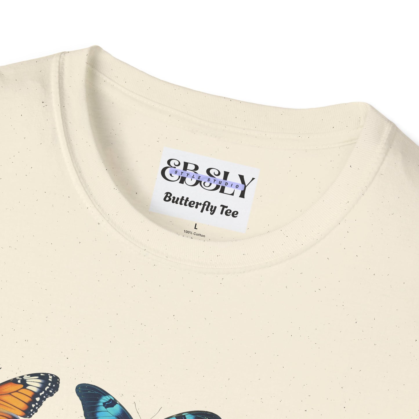 Butterfly Print Unisex T-Shirt, Nature Lovers Tee, Gift for Her, Birthday Shirt, Eco-Friendly Fashion, Summer Wardrobe Essential