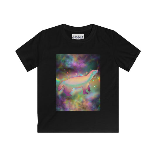 Colorful Youth Tee with Rainbow Animal Design, Creative Gift for Kids, Fun Birthday T-Shirt, Casual Everyday Wear, Kid's Art Fashion