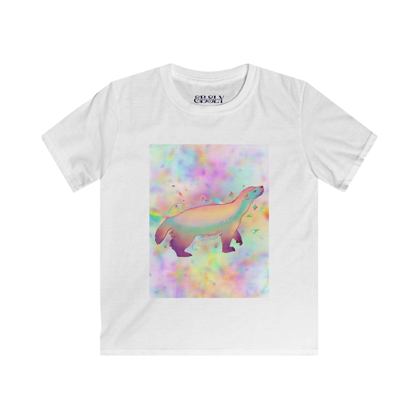 Colorful Youth Tee with Rainbow Animal Design, Creative Gift for Kids, Fun Birthday T-Shirt, Casual Everyday Wear, Kid's Art Fashion