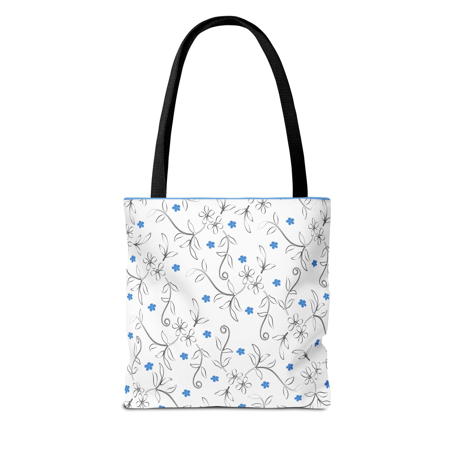 Floral Print Tote Bag, Stylish Reusable Bag for Everyday Use, Eco-Friendly Gift for Moms, Shopping and Travel Essentials, Cute Floral Design