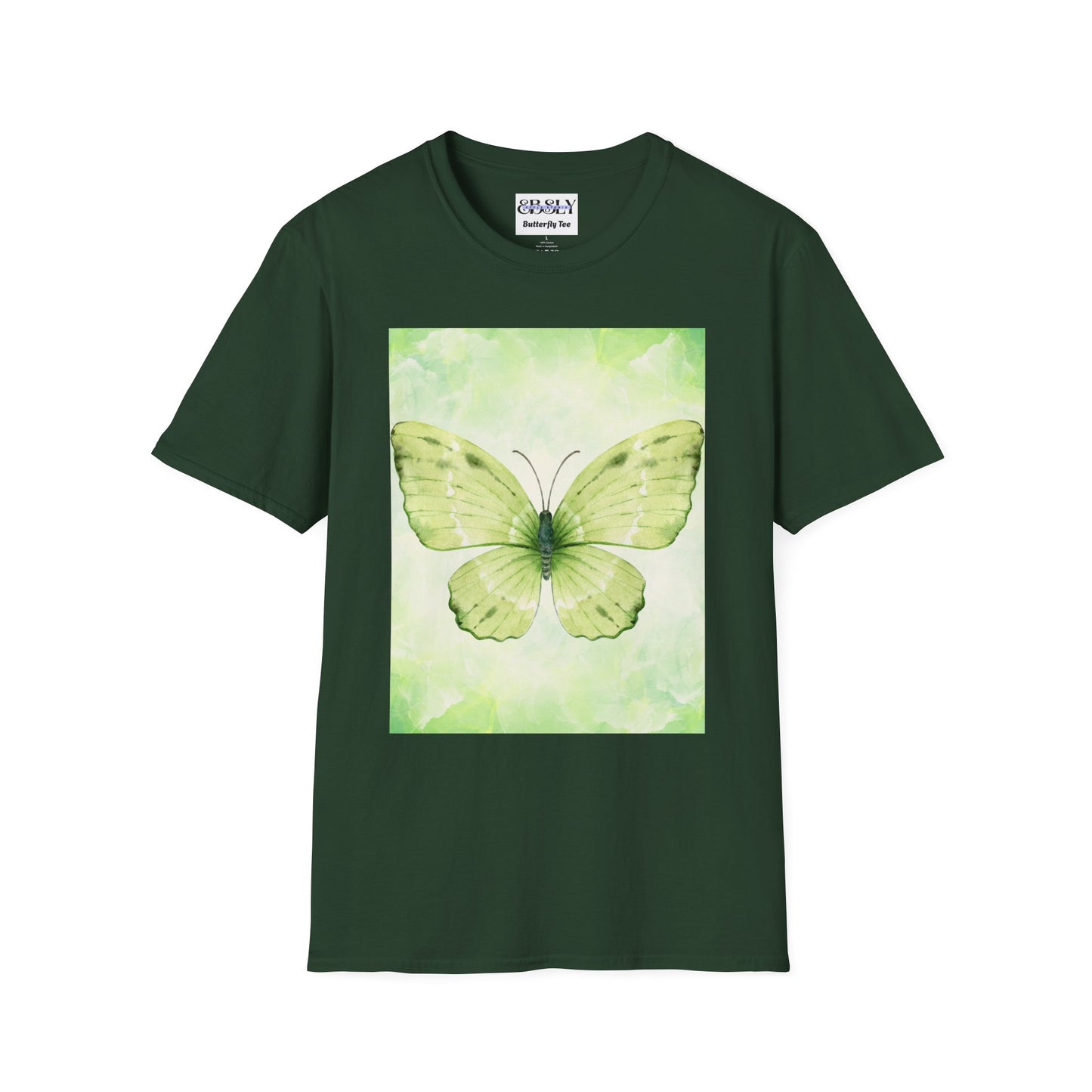 Butterfly Nature Unisex Softstyle T-Shirt, Eco-friendly Gift, Spring Fashion, Nature Lover Apparel, Comfortable Everyday Wear