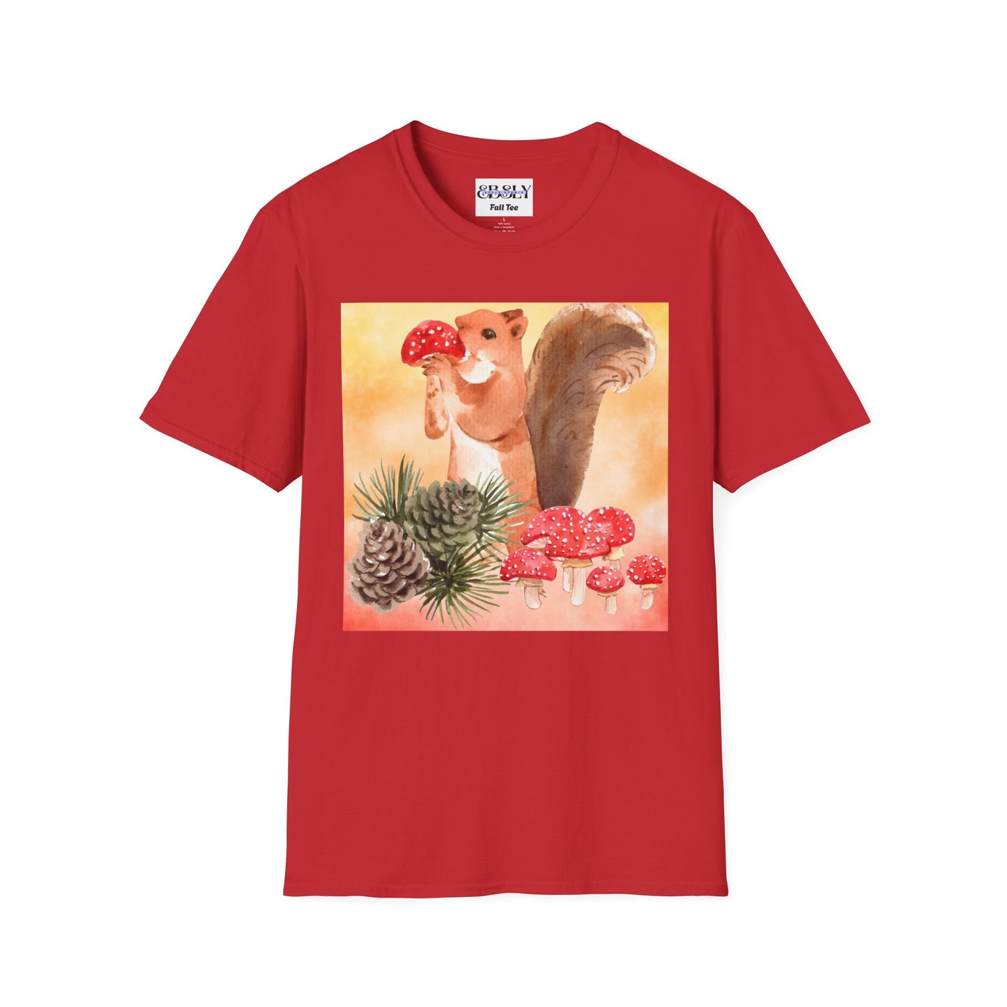 Whimsical Squirrel Art T-Shirt, Cute Squirrel Tee, Nature Lover Gift, Fun Graphic Shirt, Casual Everyday Wear, Birthday Gift