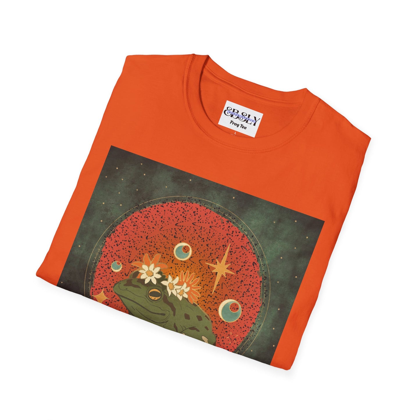 Whimsical Frog Unisex Softstyle T-Shirt - Relaxed Vibes, Perfect for Nature Lovers, Eco-Friendly Gift, Casual Wear, Everyday Comfort