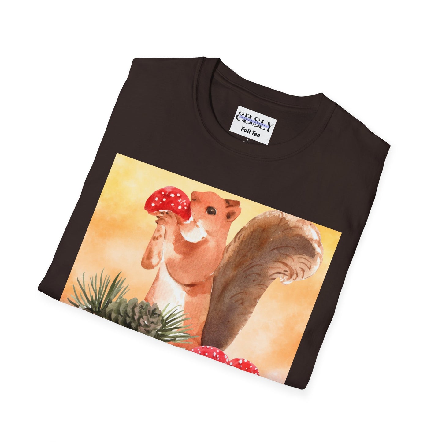 Whimsical Squirrel Art T-Shirt, Cute Squirrel Tee, Nature Lover Gift, Fun Graphic Shirt, Casual Everyday Wear, Birthday Gift