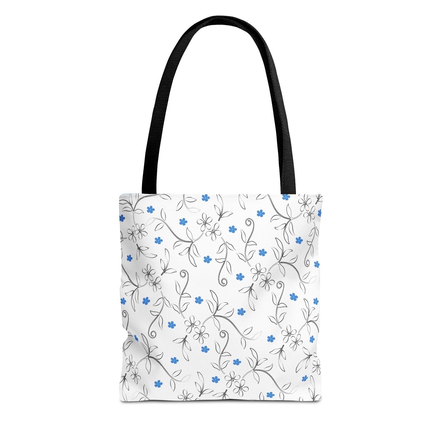 Floral Print Tote Bag, Stylish Reusable Bag for Everyday Use, Eco-Friendly Gift for Moms, Shopping and Travel Essentials, Cute Floral Design