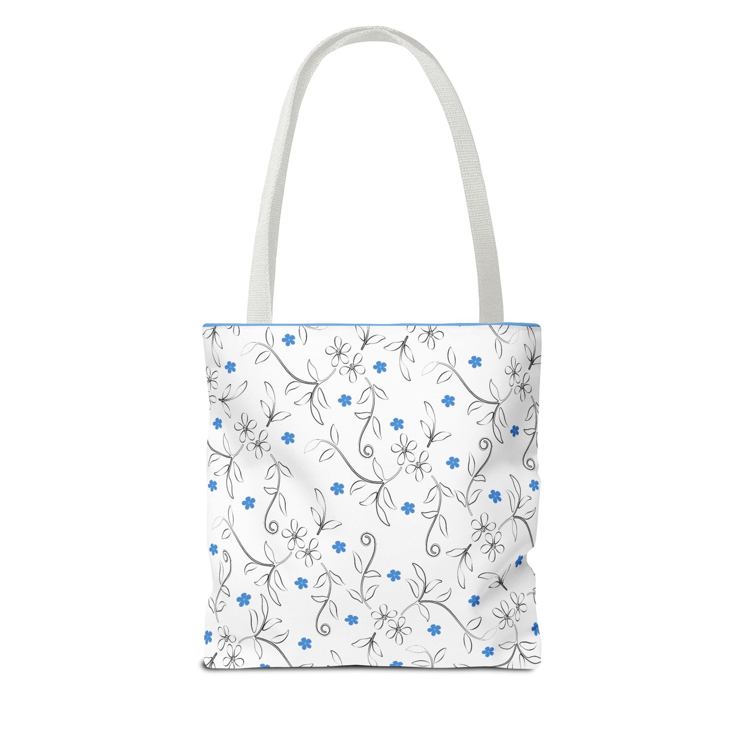 Floral Print Tote Bag, Stylish Reusable Bag for Everyday Use, Eco-Friendly Gift for Moms, Shopping and Travel Essentials, Cute Floral Design