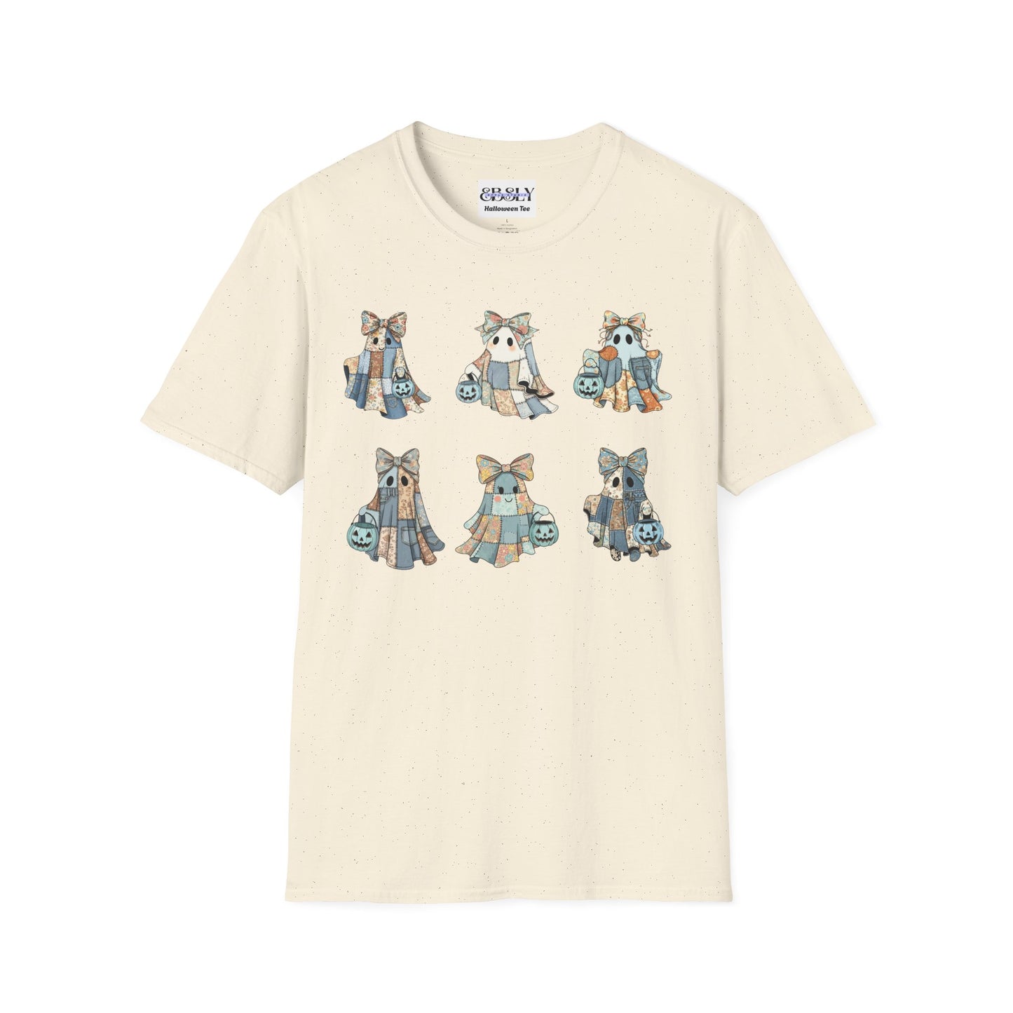 Adorable Ghost Illustration T-Shirt, Cute Graphic Tee for Nature Lovers, Gift for Kids and Adults, Fun & Cozy Outfit, Birthday Gift