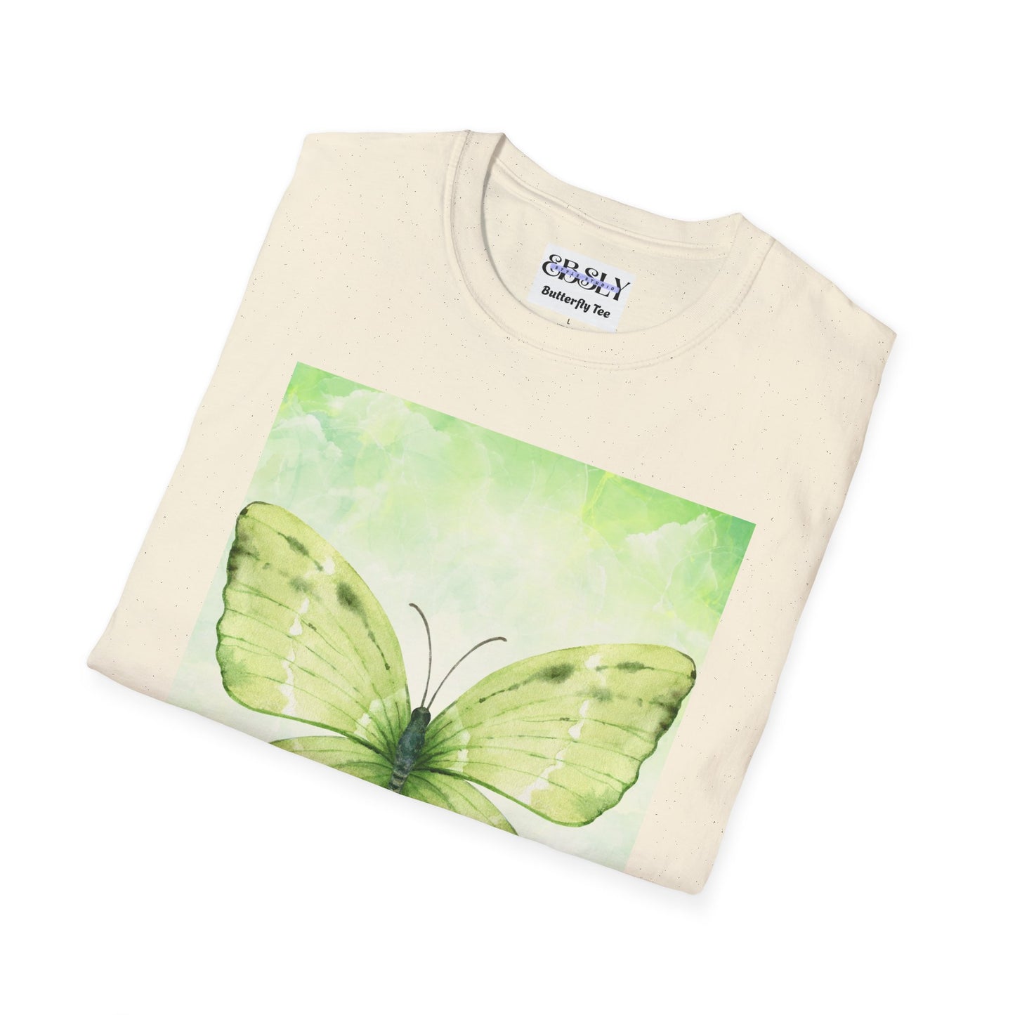 Butterfly Nature Unisex Softstyle T-Shirt, Eco-friendly Gift, Spring Fashion, Nature Lover Apparel, Comfortable Everyday Wear