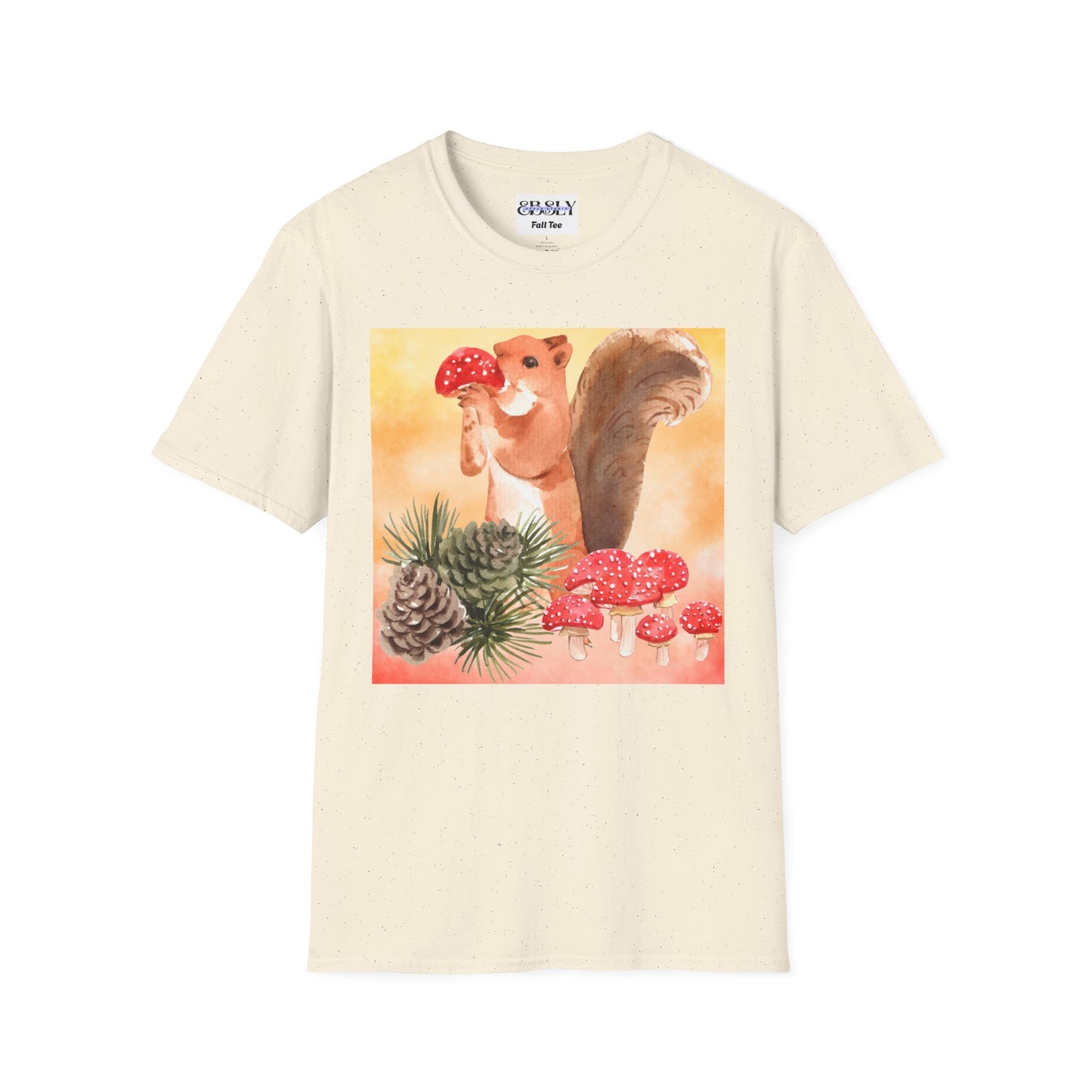 Whimsical Squirrel Art T-Shirt, Cute Squirrel Tee, Nature Lover Gift, Fun Graphic Shirt, Casual Everyday Wear, Birthday Gift