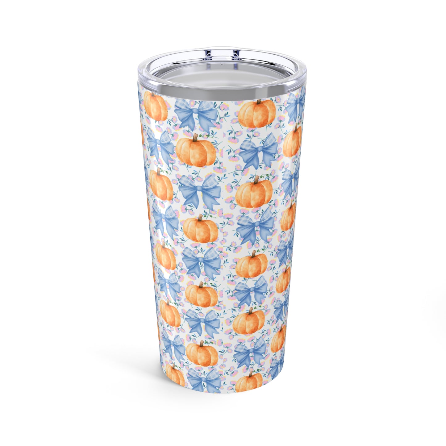 Pumpkin Tumbler, Fall Coffee Cup, Decorative Travel Mug, Autumn Gift, Halloween Drinkware