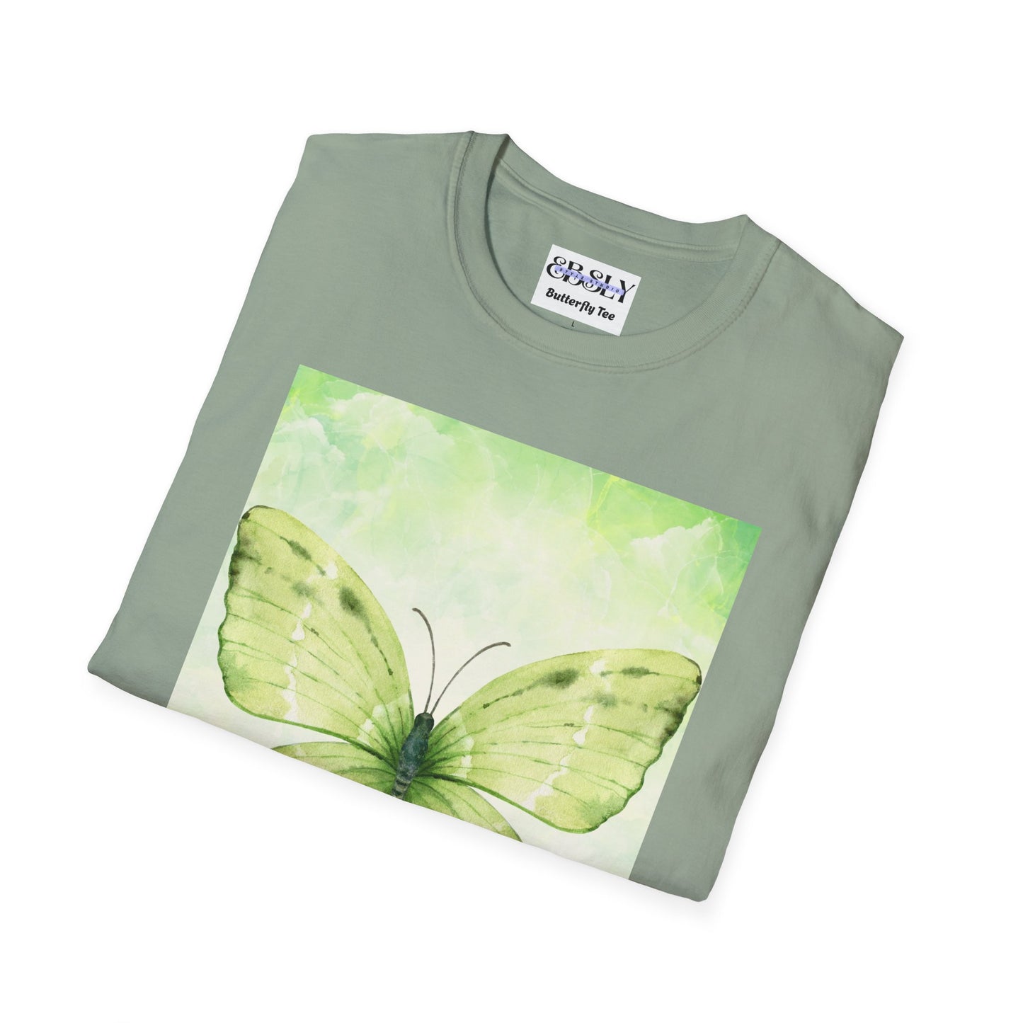 Butterfly Nature Unisex Softstyle T-Shirt, Eco-friendly Gift, Spring Fashion, Nature Lover Apparel, Comfortable Everyday Wear