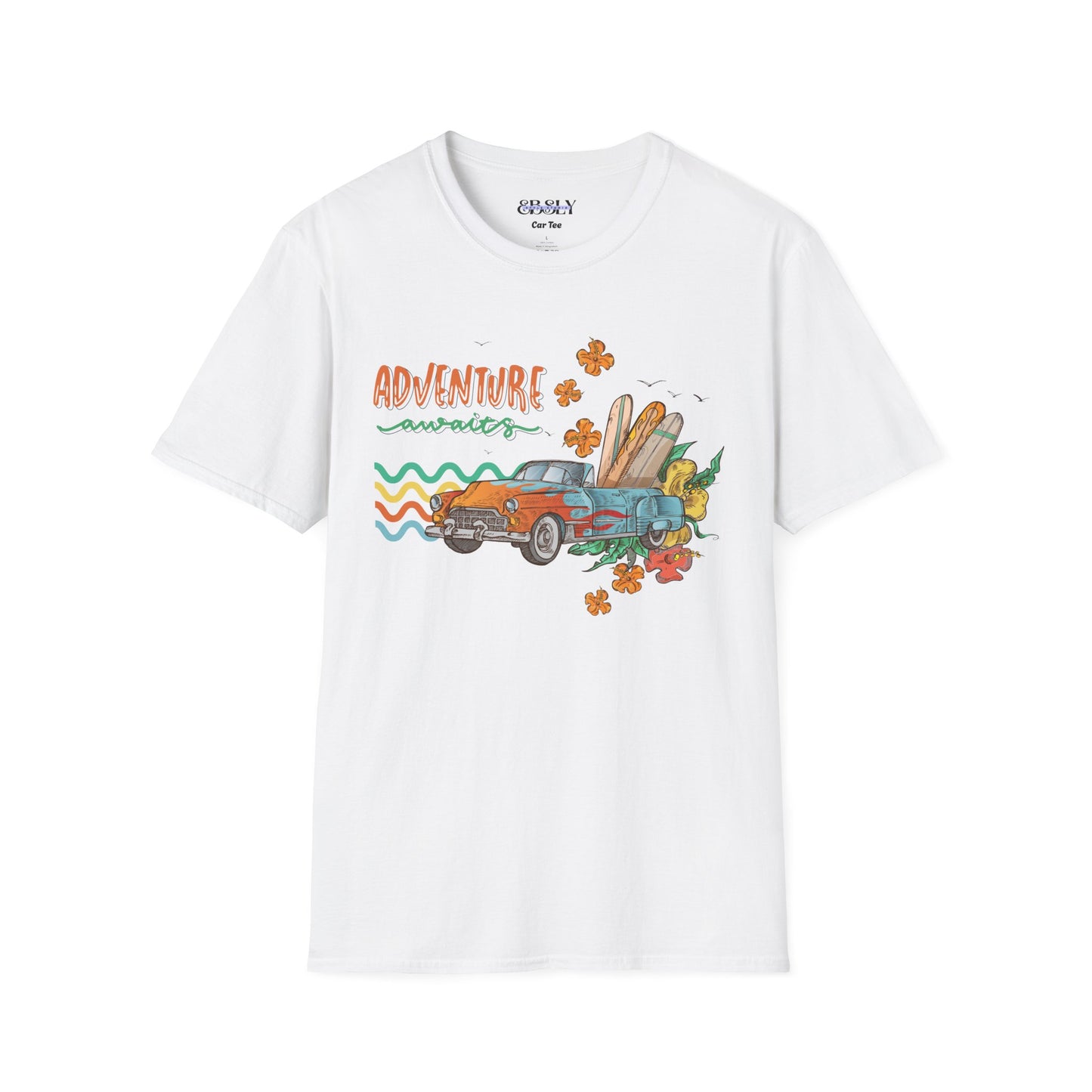 Unisex Adventure Graphic T-Shirt - Fun Travel Tee, Summer Vacation Shirt, Gift for Road Trip Lovers, Retro Car Design, Casual Wear