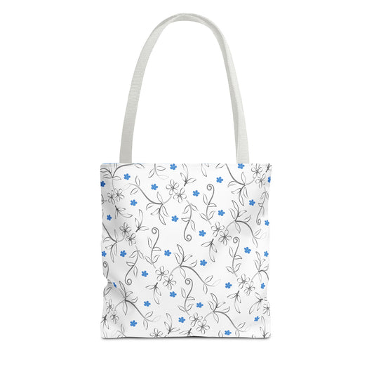 Floral Print Tote Bag, Stylish Reusable Bag for Everyday Use, Eco-Friendly Gift for Moms, Shopping and Travel Essentials, Cute Floral Design