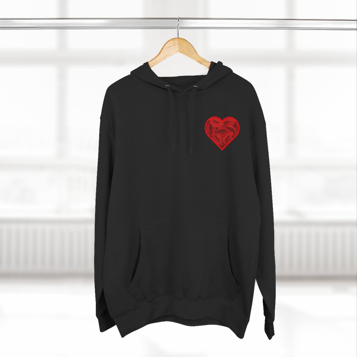 Romantic Kiss Lip Print Hoodie, Love Gift, Couples Apparel, Valentine's Day, Cozy Hoodie for Her