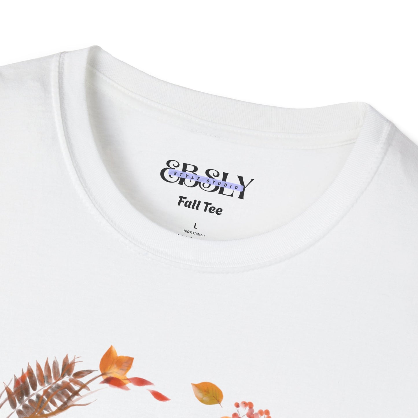 Hello Fall Unisex Softstyle T-Shirt, Autumn Tee, Seasonal Shirt, Pumpkin Spice Apparel, Thanksgiving Gift, Cozy Fashion