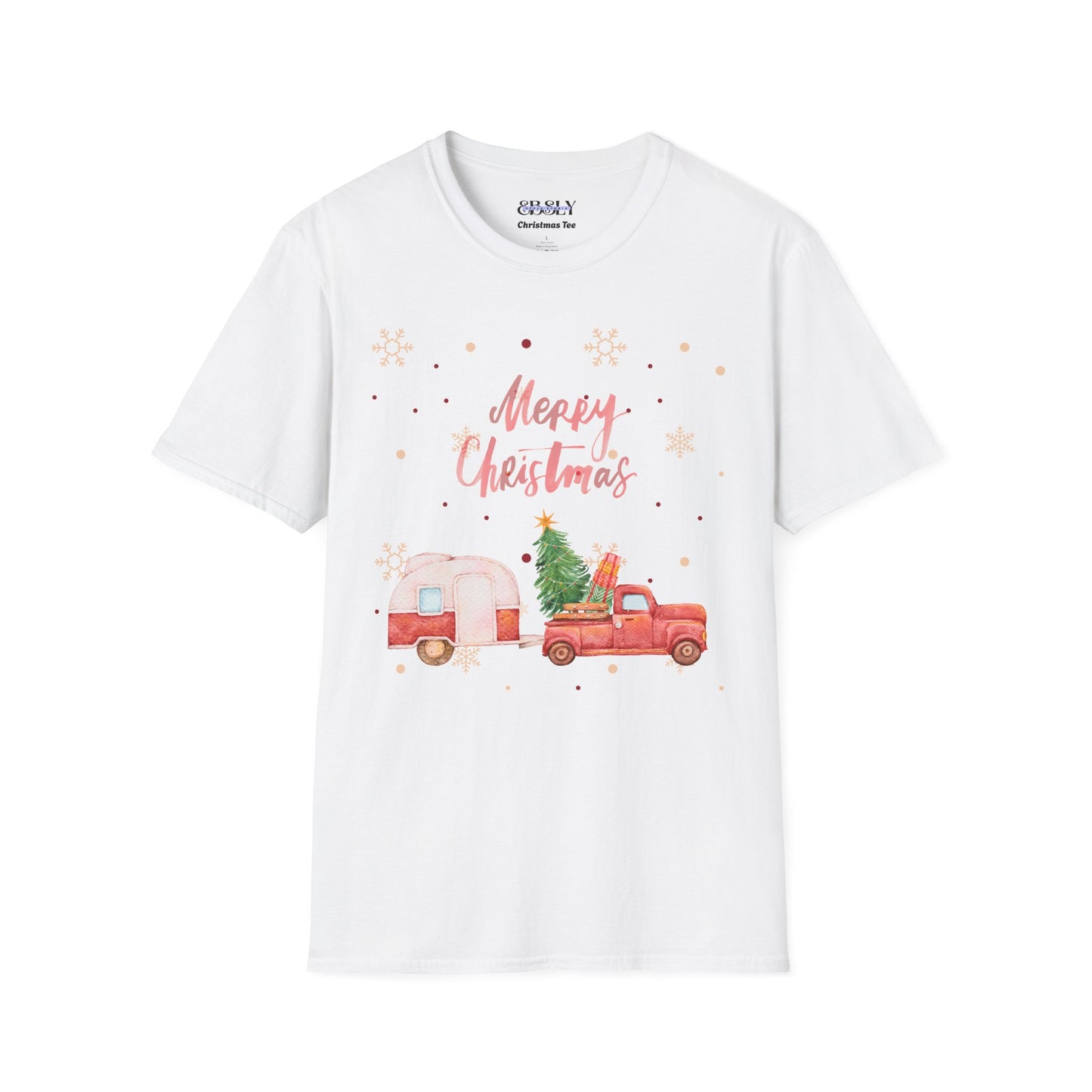 Merry Christmas Vintage Truck T-Shirt, Holiday Gift, Unisex Tee, Winter Apparel, Family Matching Shirts, Festive Outfit