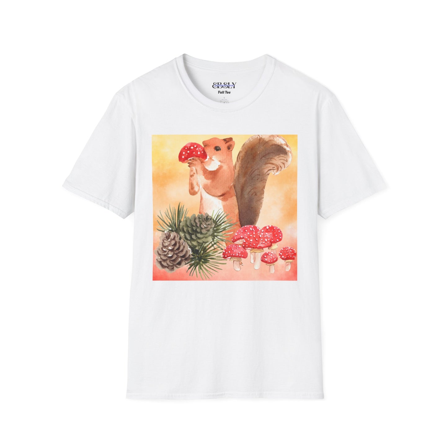 Whimsical Squirrel Art T-Shirt, Cute Squirrel Tee, Nature Lover Gift, Fun Graphic Shirt, Casual Everyday Wear, Birthday Gift