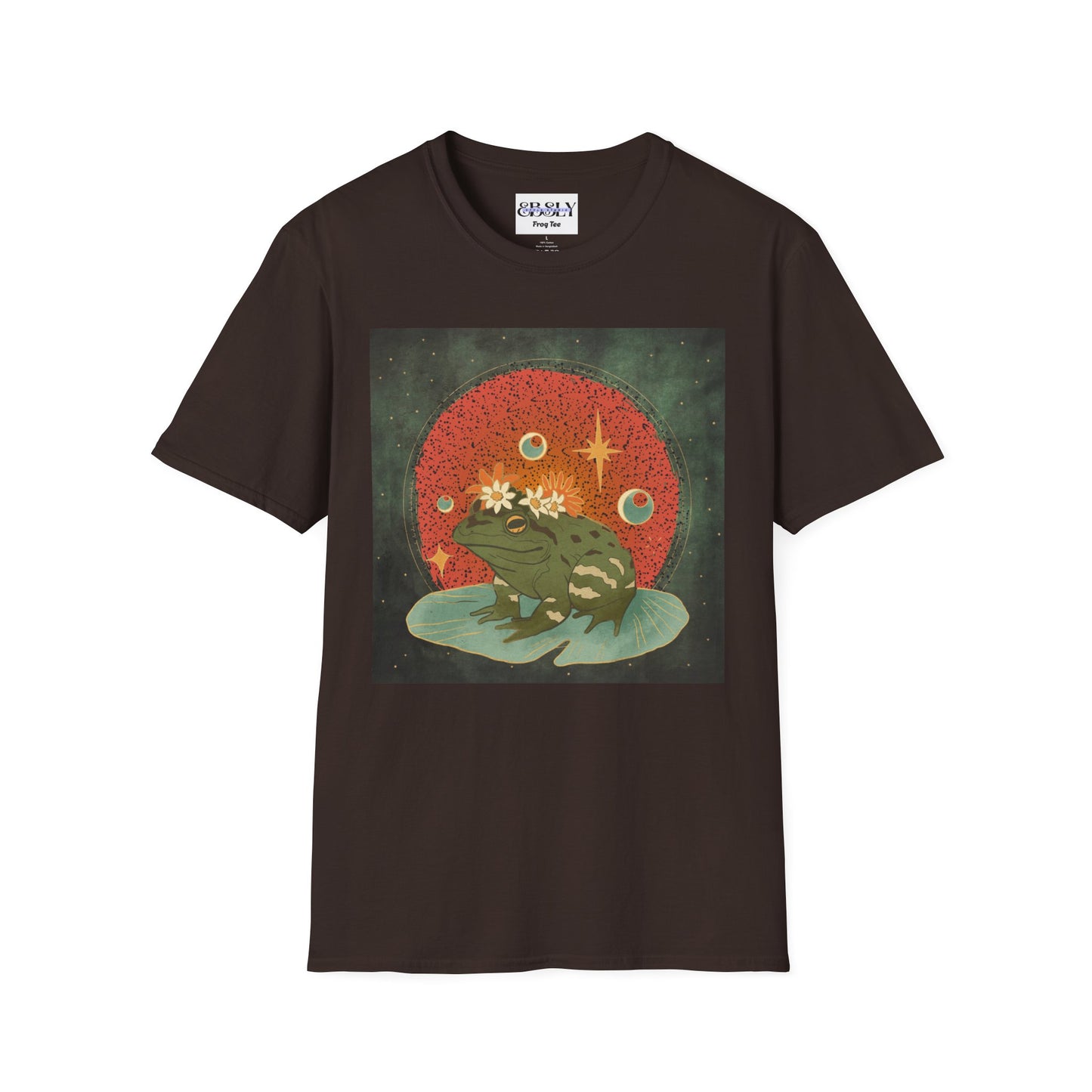 Whimsical Frog Unisex Softstyle T-Shirt - Relaxed Vibes, Perfect for Nature Lovers, Eco-Friendly Gift, Casual Wear, Everyday Comfort