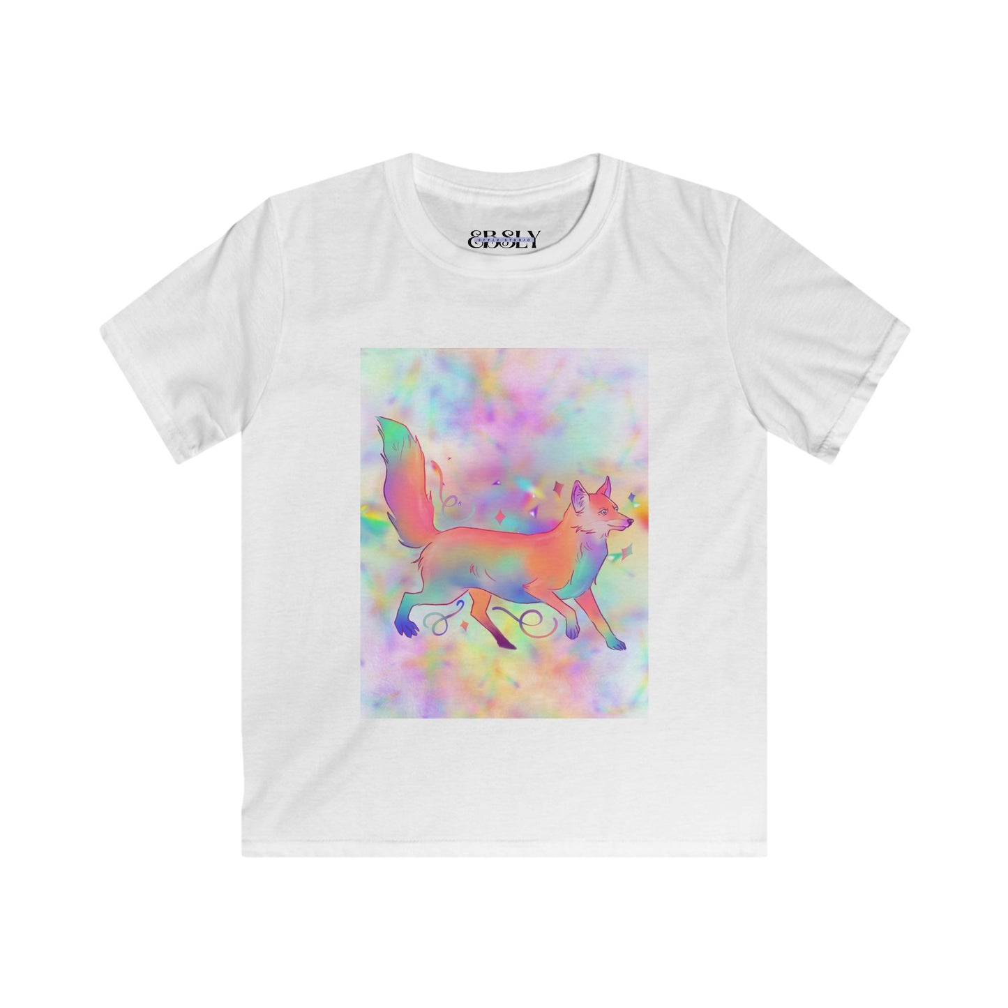 Colorful Fox Youth Tee, Vibrant T-Shirt, Cute Animal Shirt, Kids Fashion, Summer Wardrobe, Gift for Young Explorers